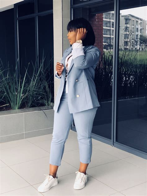 formal wear classy ladies suits with sneakers